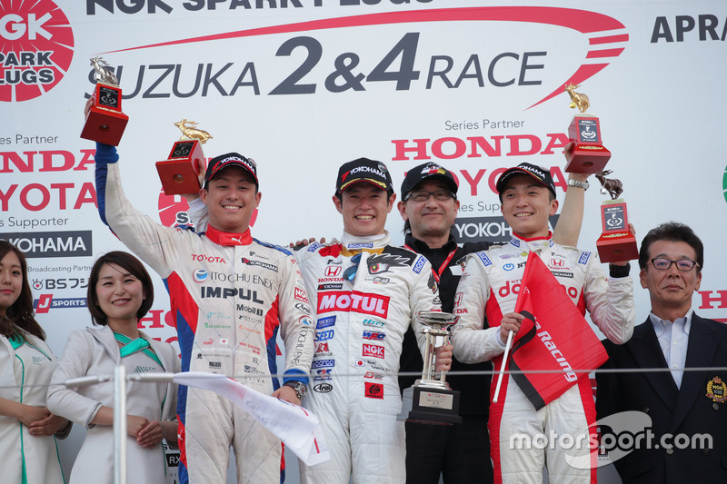 Podium: 1. Naoki Yamamoto, 2. Yuhi Sekiguchi, 3. Tomoki Nojiri