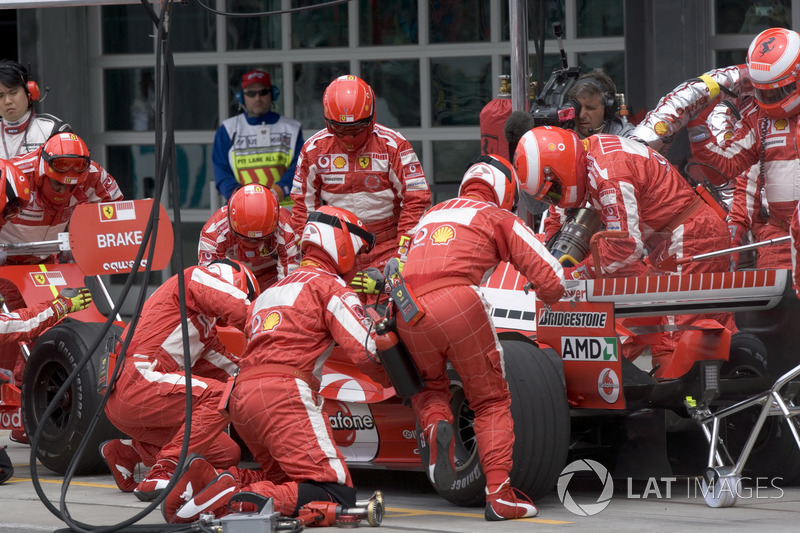 Ferrari pit stop