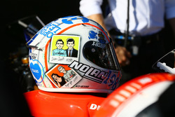 Le casque de Marco Melandri, Ducati Team