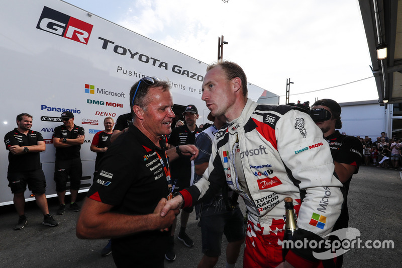 Il terzo classificato Jari-Matti Latvala, Toyota Yaris WRC, Toyota Gazoo Racing, Tommi Makinen