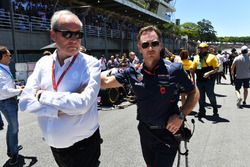 Jerome Stoll, Director de Renault Sport F1 y Christian Horner, director de Red Bull Racing