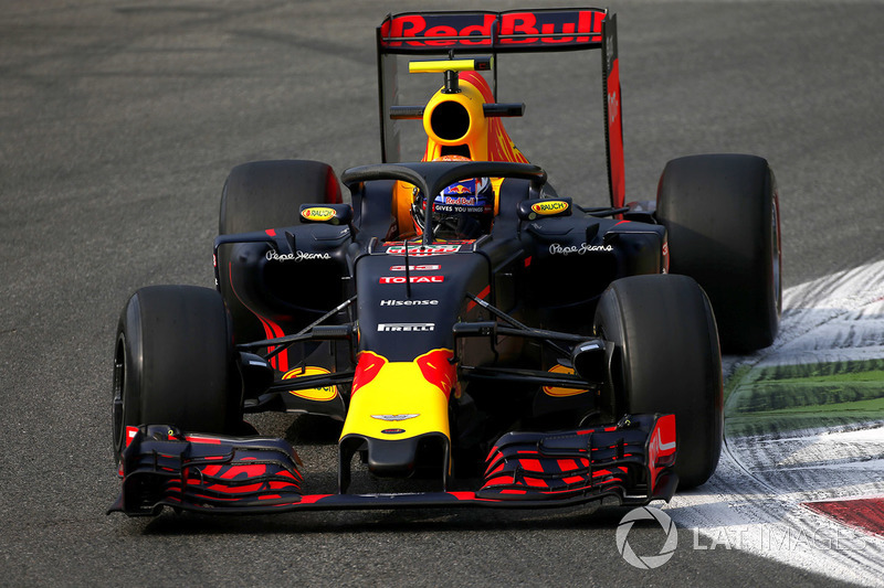 Max Verstappen, Red Bull Racing with halo