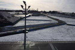 Il circuito di Magny-Cours sotto la neve
