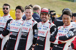 Mike Conway, Jose Maria Lopez, Kamui Kobayashi, Fernando Alonso, Kazuki Nakajima, Toyota Gazoo Racing