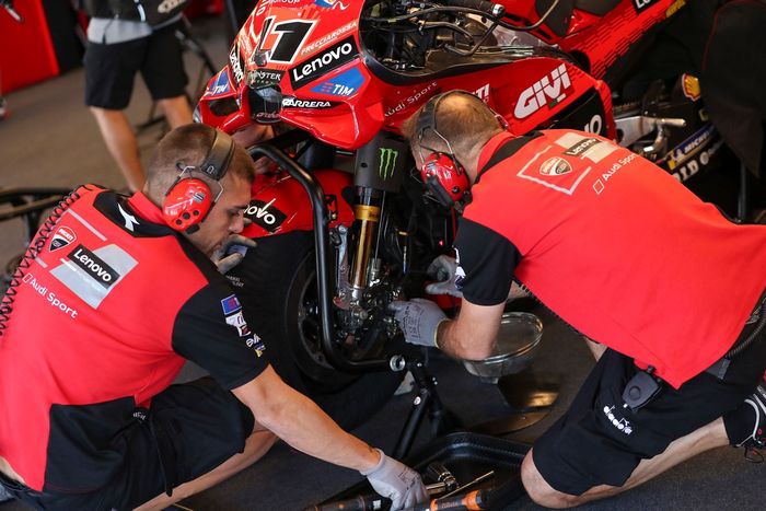 Ducati Team mechanics