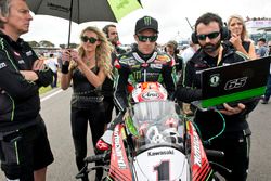 Jonathan Rea, Kawasaki Racing Team, sur la grille de départ