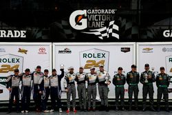 Podium GTD: Winner #44 Magnus Racing Audi R8 LMS: John Potter, Andy Lally, Marco Seefried, René Rast, 2nd #540 Black Swan Racing Porsche GT3 R: Tim Pappas, Nicky Catsburg, Patrick Long, Andy Pilgrim; 3rd #93 Riley Motorsports Dodge Viper SRT: Ben Keating, Gar Robinson, Jeff Mosing, Eric Foss, Damien Faulkner