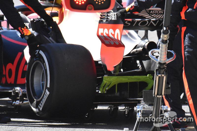 Detail bagian belakang Red Bull Racing RB14