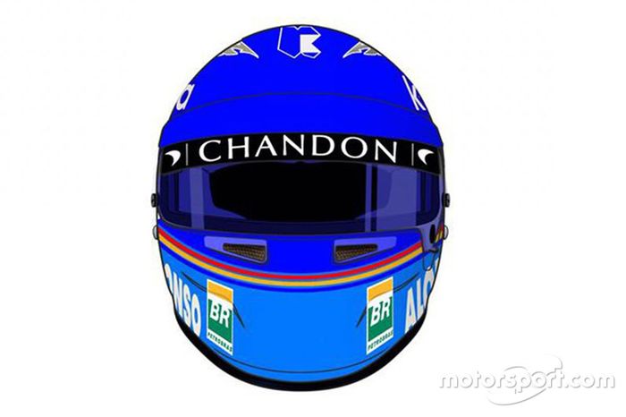 Casco de Fernando Alonso, McLaren
