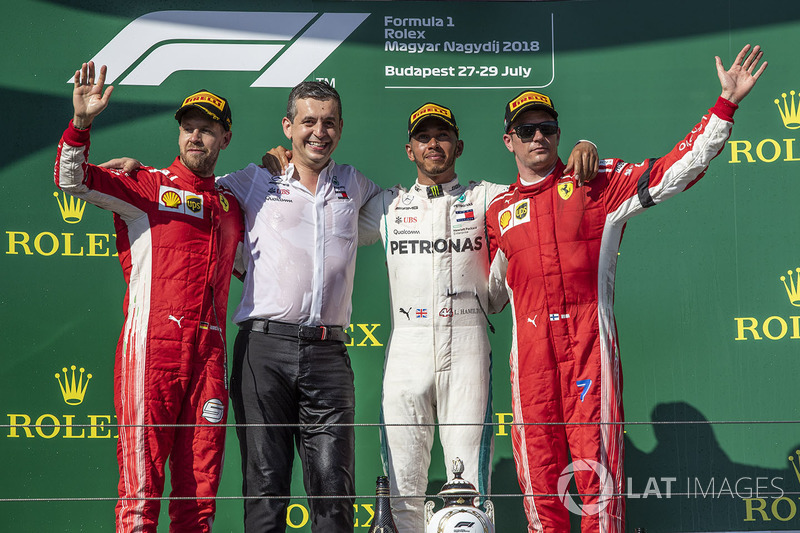 Себастьян Феттель, Ferrari, Льюіс Хемілтон, Mercedes-AMG F1, Кімі Райкконен, Ferrari