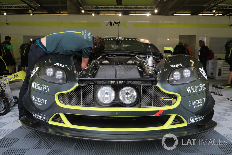 Aston Martin Racing team area