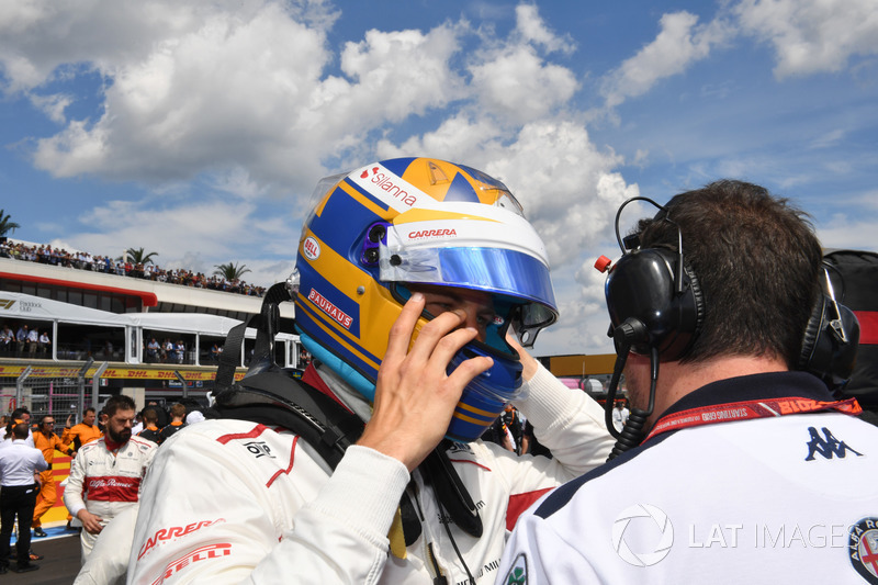 Marcus Ericsson, Sauber, sur la grille