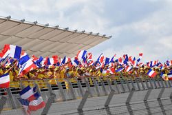 Fans and flags