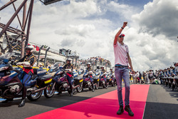 Esteban Ocon, Force India F1 lors de la parade des pilotes