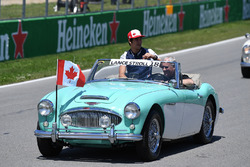 Lance Stroll, Williams on the drivers parade