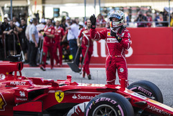 Sebastian Vettel, Ferrari festeggia nel parco chiuso