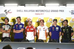 Franco Morbidelli, Marc VDS, Valentino Rossi, Yamaha Factory Racing, Andrea Dovizioso, Ducati Team, Marc Marquez, Repsol Honda Team, Maverick Viñales, Yamaha Factory Racing, Johann Zarco, Monster Yamaha Tech 3