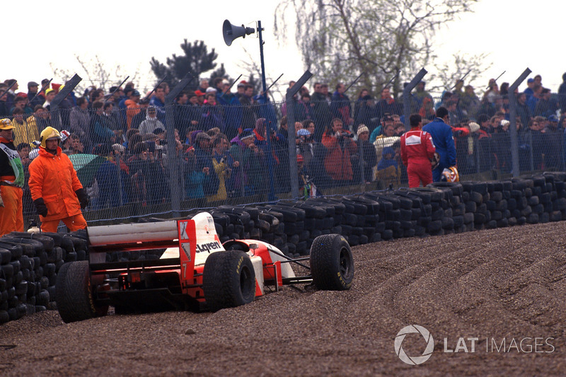 Michael Andretti, Mclaren MP4/8, Karl Wendlinger, Sauber