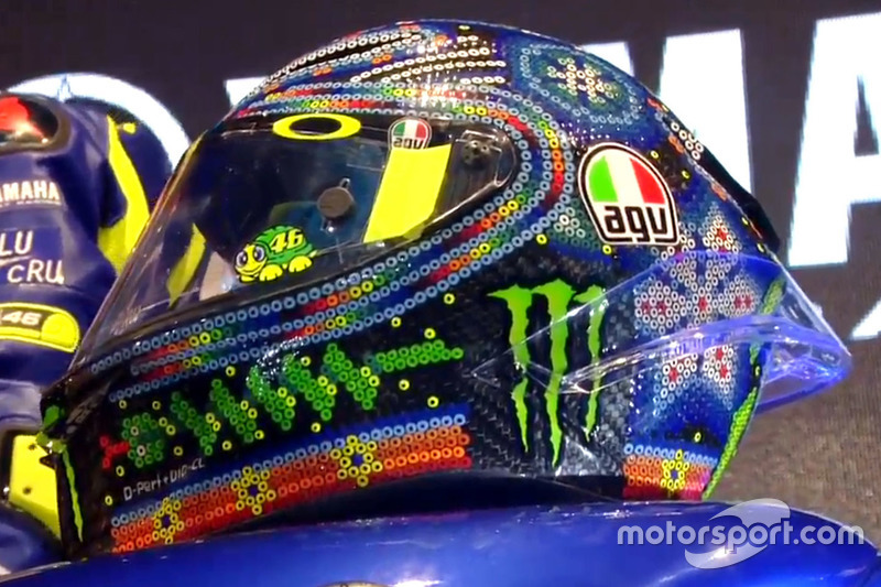 Capacete de Valentino Rossi, Yamaha Factory Racing
