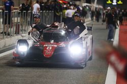 Race winners #8 Toyota Gazoo Racing Toyota TS050-Hybrid: Sebastien Buemi, Anthony Davidson, Kazuki N