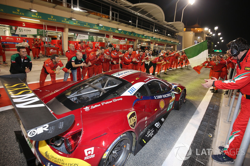 LMGTE Pro first place #71 AF Corse Ferrari 488 GTE: Davide Rigon, Sam Bird