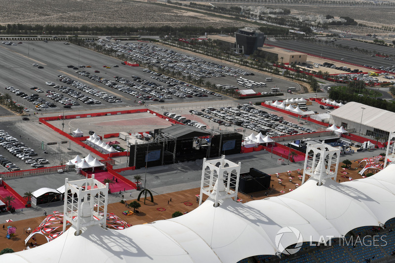 Vista aérea del circuito internacional de Bahrein