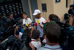 Lewis Hamilton, Mercedes-AMG F1 talks with the media