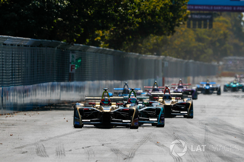 Jean-Eric Vergne, Techeetah, Nelson Piquet Jr., Jaguar Racing, Andre Lotterer, Techeetah
