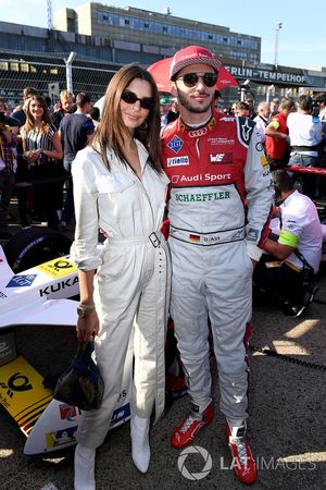 Daniel Abt, Audi Sport ABT Schaeffler, with Model Emily Ratajkowski