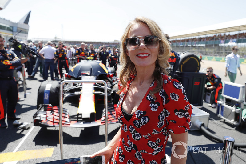 Geri Horner on the grid with the Red Bull team