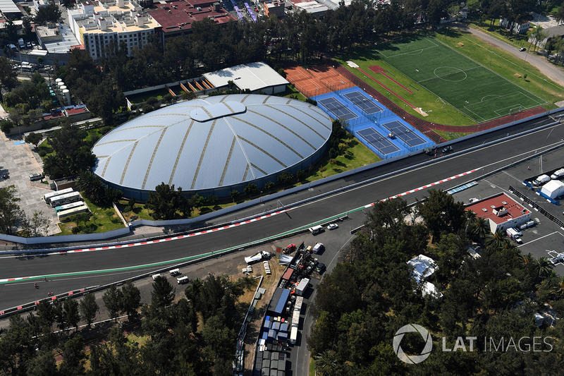 Aerial view of the track