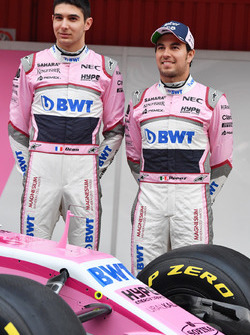 Esteban Ocon, Sahara Force India F1 y Sergio Pérez, Sahara Force India