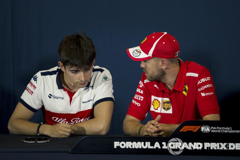 Charles Leclerc, Sauber, Sebastian Vettel, Ferrari