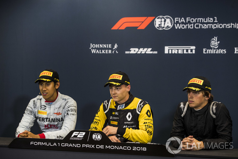 Press Conference: Sean Gelael, PREMA Racing, Artem Markelov, RUSSIAN TIME, Roberto Merhi, MP Motorsport