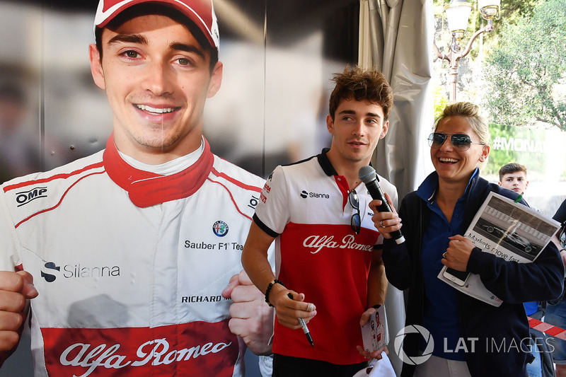 Charles Leclerc, Sauber at the Monaco GP Challenge