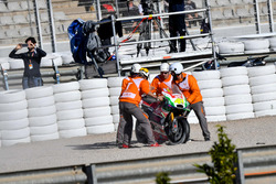 La moto di Aleix Espargaro, Aprilia Racing Team Gresini dopo la caduta