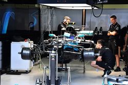 Mercedes-Benz F1 W08  in the garage