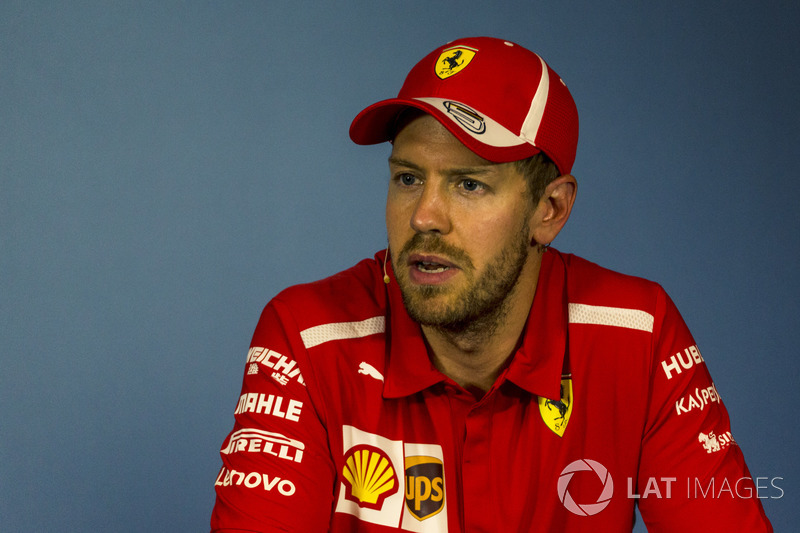 Sebastian Vettel, Ferrari in de persconferentie