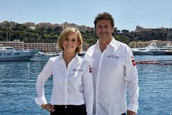 Susie Wolff, jefa de equipo de Venturi Formula E Team, Gildo Pallanca Pastor, propietario de Venturi Formula E Team