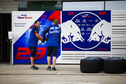 Toro Rosso team members at work