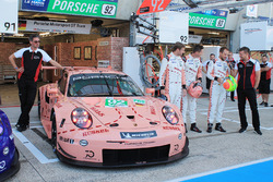 #92 Porsche GT Team Porsche 911 RSR and #91 Porsche GT Team Porsche 911 RSR with special liveries