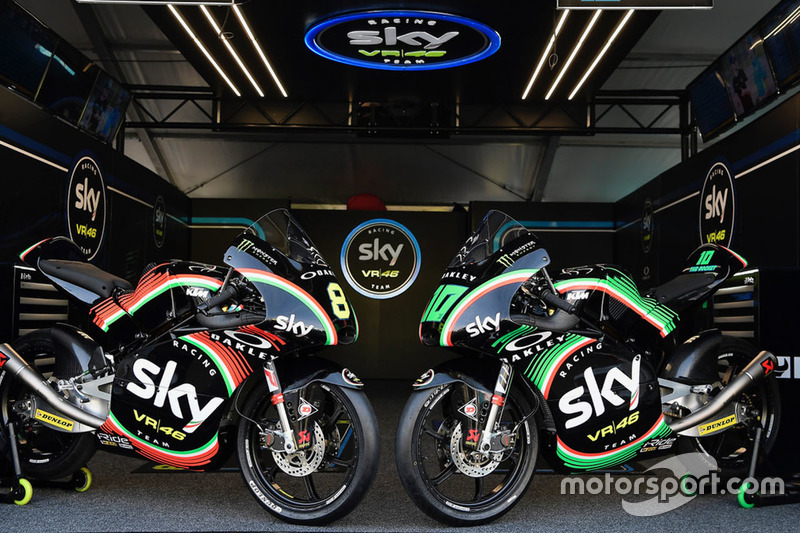 Dennis Foggia, Sky Racing Team VR46, Nicolo Bulega, Sky Racing Team VR46, livree speciali per il Mugello