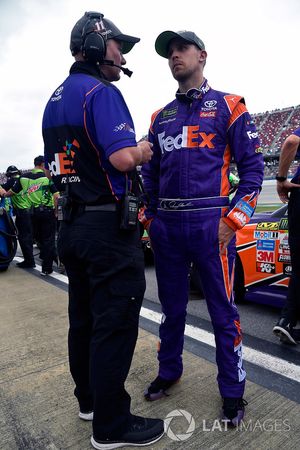 Denny Hamlin, Joe Gibbs Racing Toyota and Michael Wheeler