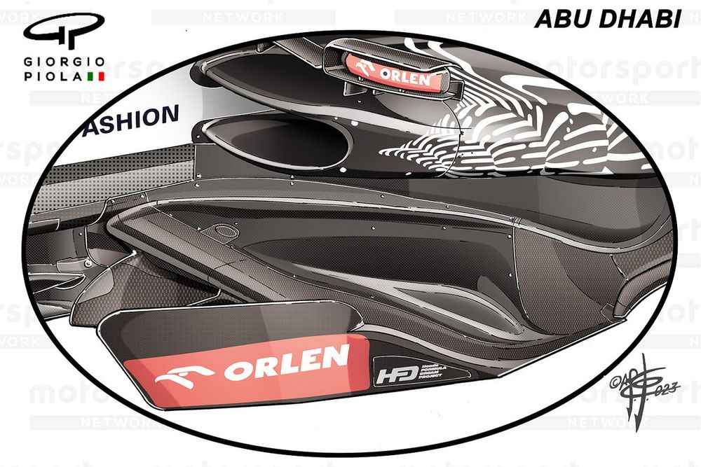 Sekcja boczna AlphaTauri AT04