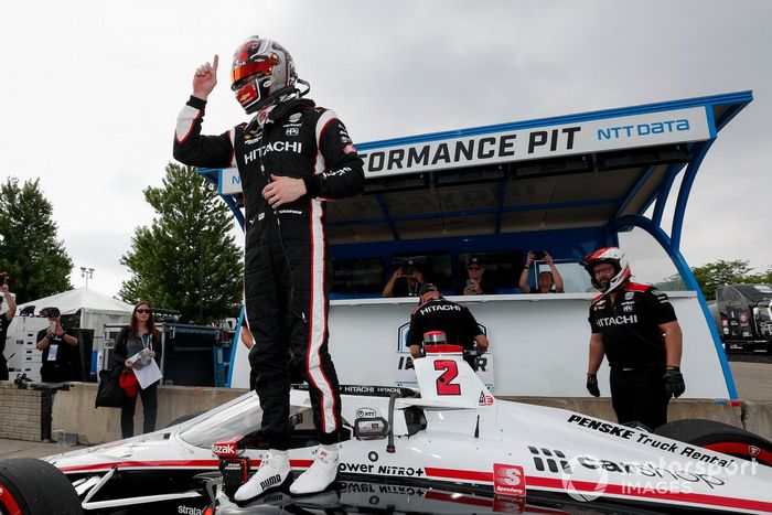 Ganador de la pole Josef Newgarden, Team Penske Chevrolet