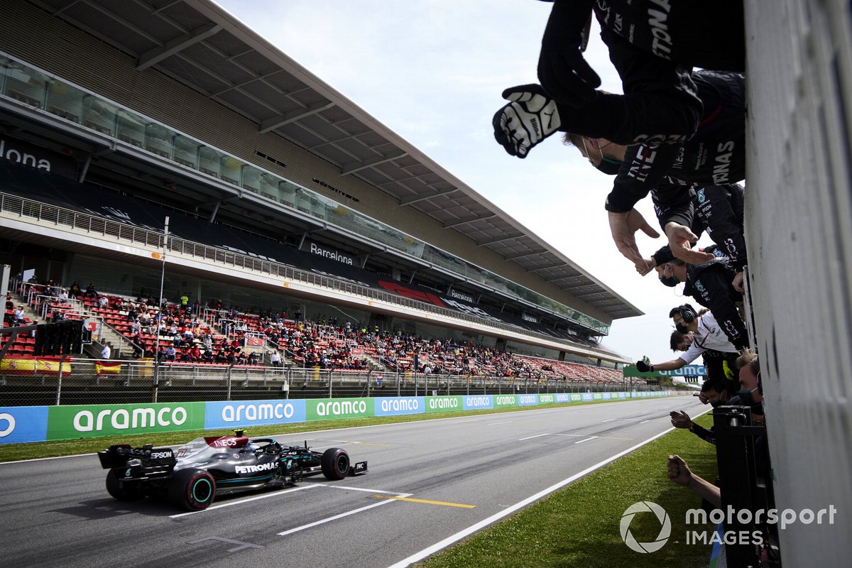Valtteri Bottas, Mercedes W12, segunda posición