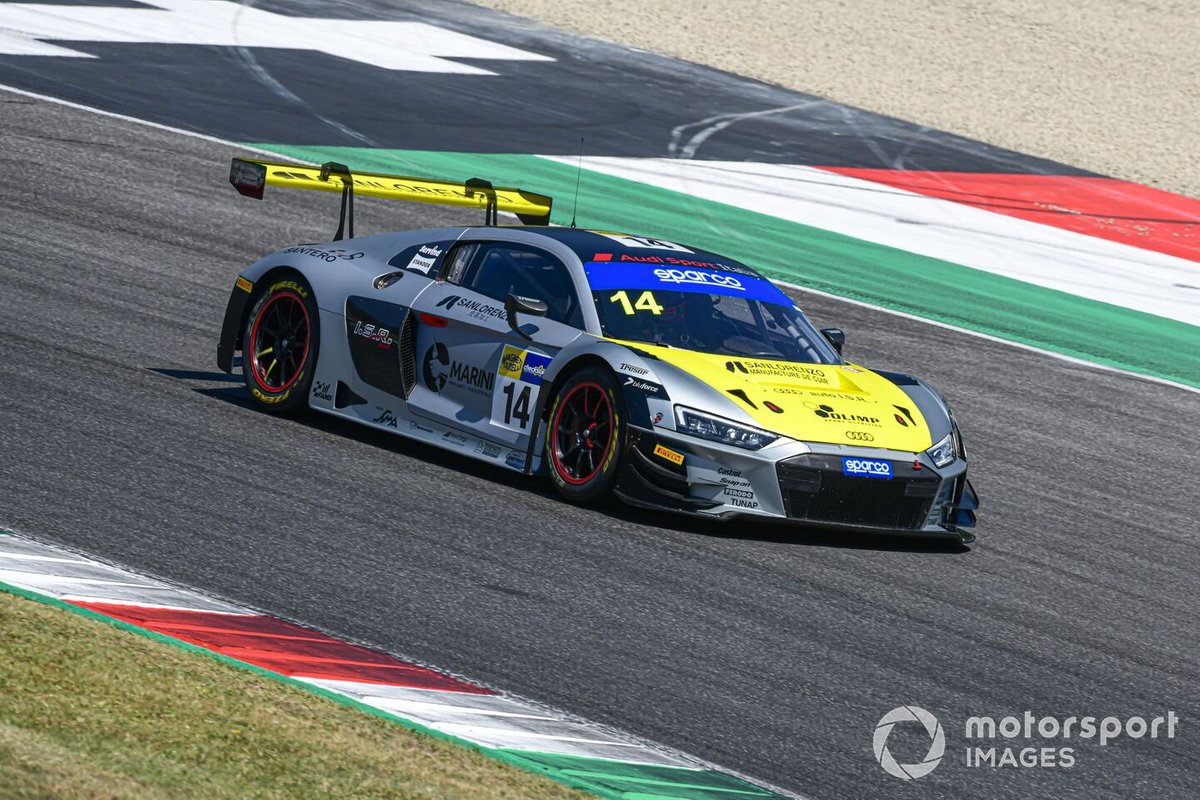 #14 Audi Sport Italia, Audi R8 LMS GT3: Filip Salaquarda, Karol Basz, Vito Postiglione