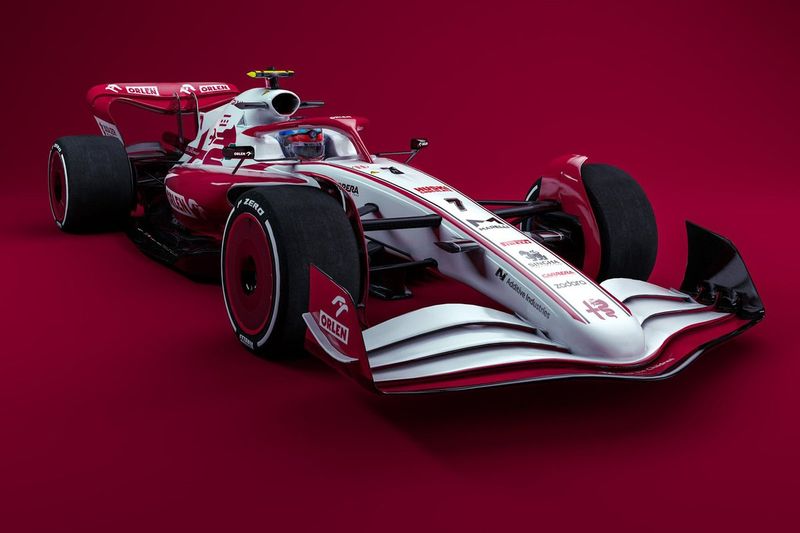 Un boceto del Alfa Romeo Racing F1 para 2022