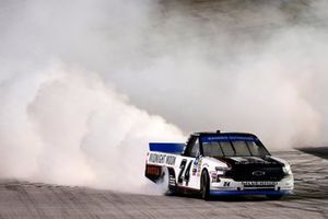 Race Winner Brett Moffitt, GMS Racing, Chevrolet Silverado Midnight Moon Moonshine