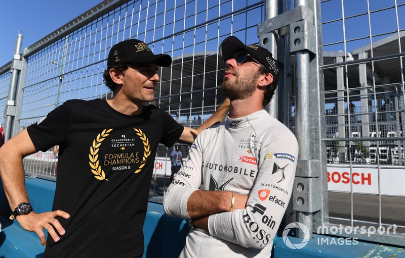 Jean-Eric Vergne, DS TECHEETAH on the grid with Pedro de la Rosa